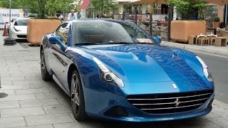 2014 New Ferrari California T in Blu California - Startup and acceleration sound!