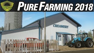 Pure Farming 2018 Gameplay #20 - Cow Talk...Let's Milk Cows and Talk - Free Farming PC Sandbox Gamep