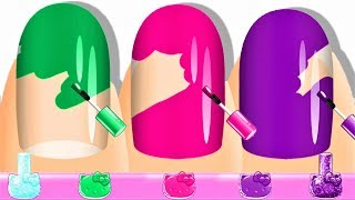 Baby Learn Colors - Play With Kitty Nail Game - Fun Colors Games For KIds