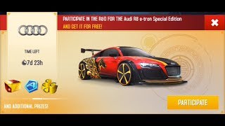 Asphalt 8 R&D TEST 27,28,29,30 LAB 3 AUDI R8 E-TRON SPECIAL EDITION