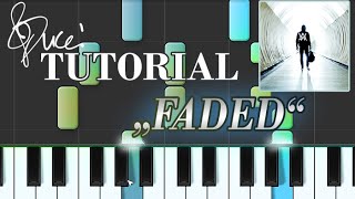 Alan Walker - Faded [Fade] (piano tutorial & MIDI)