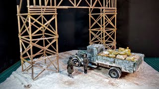 ДИОРАМА ДОРОГА ЖИЗНИ БЛОКАДНОГО ЛЕНИНГРАДА в масштабе 1:35. Как сделать ДИОРАМУ своими руками?