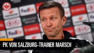 "Frankfurt vergleichbar mit Anfield" | Salzburger Pressekonferenz vor dem Europa League Hinspiel