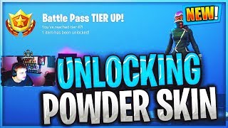 Unlocking *NEW* POWDER SKIN REWARDS in Fortnite