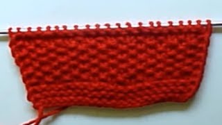 WATCH How To KNIT Simple Reversible Scarf With Knit & Purl Stitches
