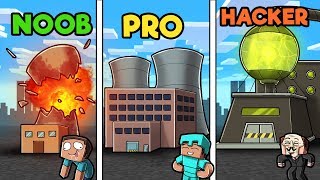 Minecraft - NUCLEAR POWER PLANT! (NOOB vs PRO vs HACKER)