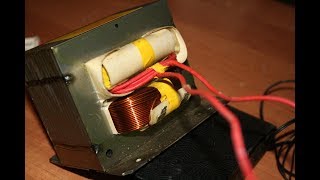 Сварка для медных скруток из трансформатора микроволновки.