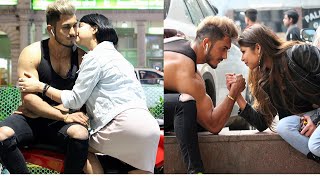 Arm wrestling with hot girl’s for kiss with a twist || Sam Khan