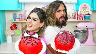 MI HERMANO DECORA UN PASTEL DE SPIDERMAN | MIS PASTELITOS