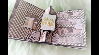 МК альбом "Beautiful"/Страница №6/pop up page/DIY pop up/Tutorial video/bts diy scrapbook