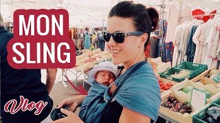 J'AI CHOISI UNE ÉCHARPE DE PORTAGE SLING POUR CONSTANCE | Vlog Famille
