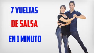 7 VUELTAS DE SALSA PARA BAILAR