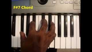 How To Play F#7 Chord (F Sharp Seven, F# Dominant Seventh) On Piano & Keyboard