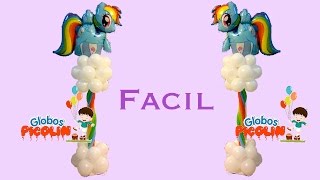 Columna de rainbow dash con globos # 25
