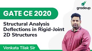 Deflections in Rigid-Jointed 2-D Structure | GATE CE 2020 | Structural Analysis | Gradeup