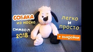 Шьем собаку из носка - очень просто! МК по просьбе подписчиков :)