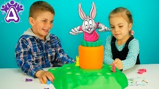 Для детей Игра фанни банни Выдерни Морковку видео для детей Games for kids Funny Bunny. Игрушки