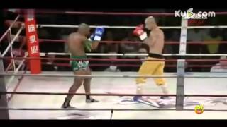 shaolin monk yi long destroy World champion muaythai cyrus washinton