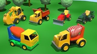 Развивающие мультфильмы про машинки - Бетономешалка - развивающий мультик