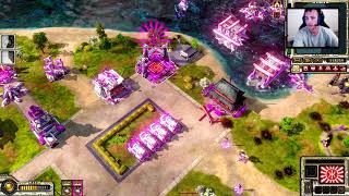 SCIENCE MOD !! Red Alert 3 Multiplayer Gameplay vs BRUTAL AI , W/Mad Animal , LIVE HD