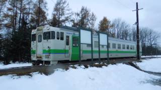学園都市線キハ40形400番台 新十津川駅発車 JR-Hokkaido Gakuen-toshi Line