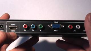 Конвертер сигнала с HDMI на VGA или компонент выходы