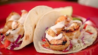 Grill Like a Pro! Lime-Grilled Shrimp Tacos with Chipotle Crema
