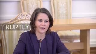 Russia: 'No alternative to stable relations between Moscow and Berlin' - Baerbock tells Lavrov