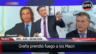 Rolando Graña incineró a los Macri