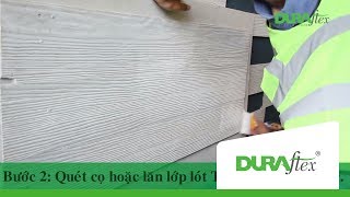 Hướng dẫn sơn giả gỗ tấm xi măng vân gỗ DURAwood