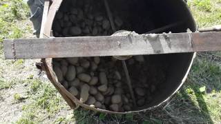 Бетономешалка самодельная на трактор Т 25 concrete mixe