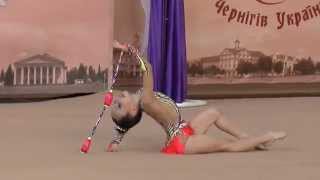 Терновська Христина (булавы) 2008-Кат.B "Перлина Полісся 2015" Художественная гимнастика