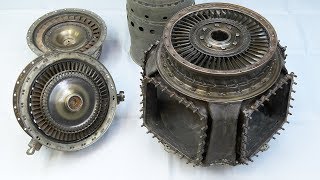 GTD-350 двигатель высокоразвитой цивилизации - Галтовка разборка турбины