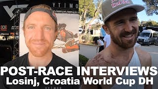Post-Race Rider Interviews - Losinj, Croatia World Cup DH