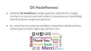 Google AdWords - Dil Hedefi Ekleme