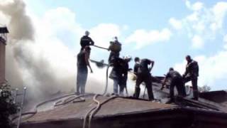 Прилуки - Пожар в Хрущевке 09.06.2010