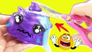 Слайм прячется Зачем испортила игрушку Красивый лизун Poopsie сюрприз Мультик с Единорожками