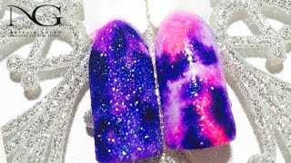 "Сияние" новогодний маникюр маркерами / "Glow" New Year manicure by markers