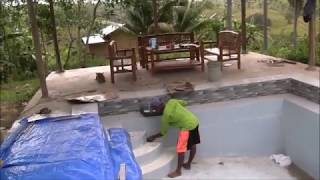 SWIMMING POOL PROJECT TILES FINISH WILL GONNA SWIM SOON