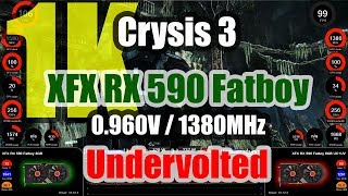 Crysis 3 (1K) - XFX RX 590 Fatboy 8GB Undervolted 0.960V/1380MHz