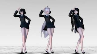 [MMD]1605 TDA Uniform Haku,Tori&Yoru Hot Dance Classic Ver3[DL][1080P,60FPS][Ray-MMD]