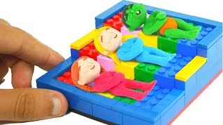 KIDS SLEEPING IN A TOY BED ❤ PLAY DOH CARTOONS FOR KIDS