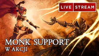 DIABLO 3 PL - MONK SUPPORT W AKCJI - LIVE ! 30 05 2018 R