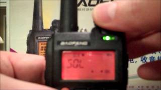 Baofeng UV-3R Menus