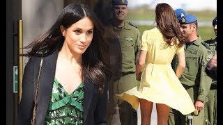 Kate Middleton and Meghan Markle do this to stop skirts flying up after Canada faux pas