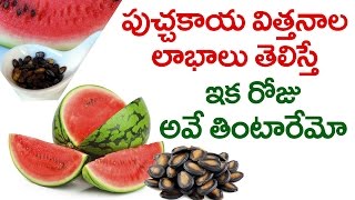Amazing Health Benefits of WATER MELON SEEDS | Amazing Health Tips in Telugu | Health Facts Telugu