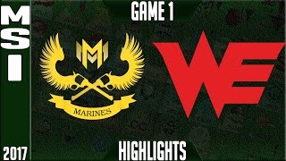 Gigabyte Marines vs Team WE Highlights MSI 2017 Day 3 Group Stage - GAM vs WE Highlights