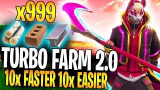 How To Turbo Farm 2.0! "THIS IS 10x FASTER AND 10x EASIER" | Fortnite Season 5 Updated Turbo Farm