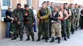 Вечная память героям Стаханова. Траурная процессия
