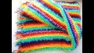 Вязание крючком. Как научиться вязать крючком. Детский плед. Крючок для начинающих 2019.